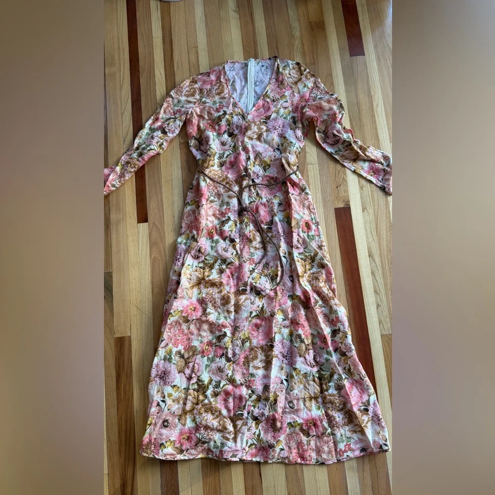 Zimmermann Golden Plunge Maxi Dress Size 10 EUC - Picture 12 of 16